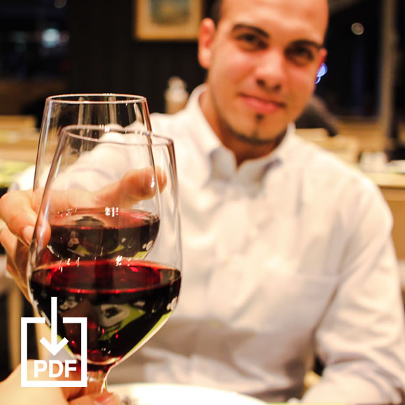 Wine and drinks list
